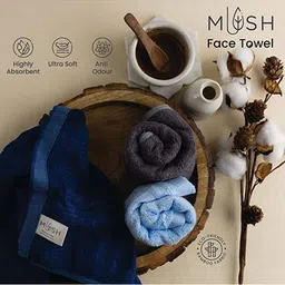 mush Set of 3 Bamboo Face Towels image 5