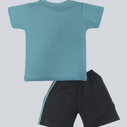 fashion grab Pack of 3 Typographic Print T-Shirt & Shorts Sets image 5