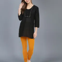 dollar missy Pack of 3 Women Full-Length Leggings with Elasticated Waist image 5