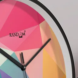 random Geometric Print Plastic Wall Clock image 5
