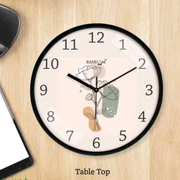 random Floral Print Round Wall Clock image 5