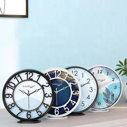 random Round Shaped Plastic Wall Clock image 5