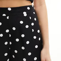 asos design Women Polka Dot Flippy Short image 5