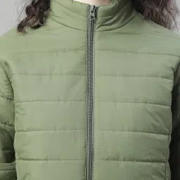 house of vedas Quilted Zip-Front Jacket with Insert Pocket image 5