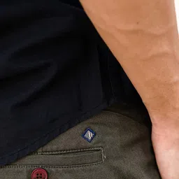 gabardine Flat-Front Slim Fit Trousers image 5