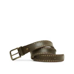 art n vintage Men Embellished Belt with Buckle Closure image 5