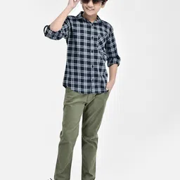 crimsoune club Boys Slim Fit Flat-Front Trousers image 5