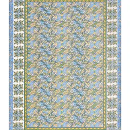 jaipur fabric 150 GSM Floral Print Single Bedsheet with Pillow Cover image 5