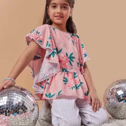 pspeaches Girls Floral Print Top & Pants Set image 5