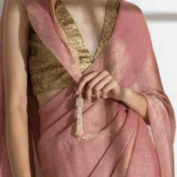 swtantra Women Saree with Embellished Blouse image 5