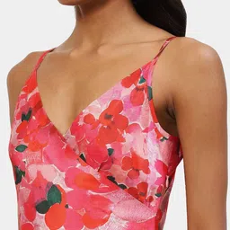 satya paul Floral Print Bodycon Dress with Side Slit image 5