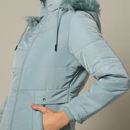 fort collins Women Quilted Regular Fit Parka Jacket image 5