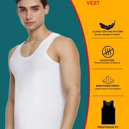 ramraj cotton Regular Fit Pack of 2 Vests image 5
