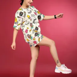 dadx Typographic Print T-Shirt & Shorts Set image 5