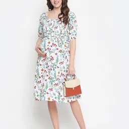 oxolloxo Leaf Print  A-line Dress image 5