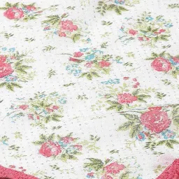 biba Floral Print Flared Kurta Set with Dupatta image 5