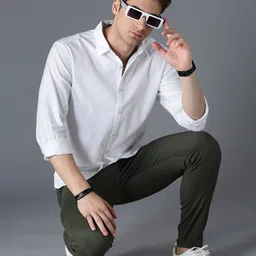 british club Men Dobby Slim Fit Shirt image 5