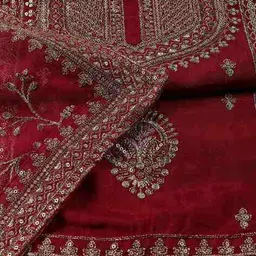 mbz.in by meena bazaar Women Embroidery Unstitched Dress Material image 5