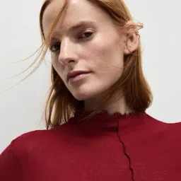 marks & spencer Lyocell Blend Funnel Neck Top image 5
