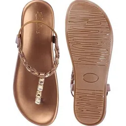 picktoes Women Flat Sandals with Synthetic Leather image 5