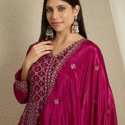 svaraa Women Embroidered Gown Dress image 5