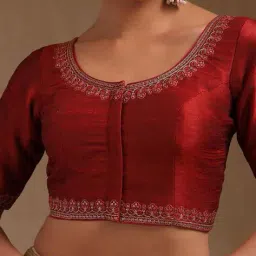soch Women Embroidered Front Open Blouse  image 5