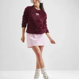 tokyo talkies Women Embroidered Regular Fit Sweatshirt image 5