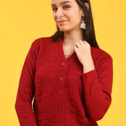 v-mart Women V-Neck Button-Down Cardigan image 5