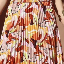 lookshine Women Floral Print A-Line Skirt image 5