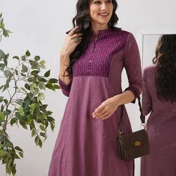 kami kubi Women Geometric Print A-Line Kurta image 5