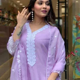 indie picks Floral Straight Kurta Set image 5