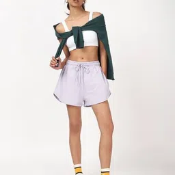bewakoof Women City Shorts with Drawstring image 5