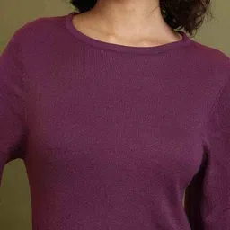 tokyo talkies Women Round-Neck Sweater Dress with Full Sleeves image 5
