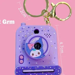 gopalvilla Pocket-Sized Purple Camera Keychain image 5