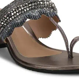 bata Women Slip-On Heeled Sandals with Synthetic Upper image 5