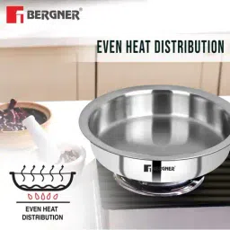 bergner TriPly Stainless Steel Lagdi with Lid image 5