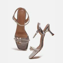 froh feet Women Embellished Kitten Heeled Sandals image 5