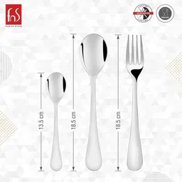 fns Victoria Stainless Steel 18 Pc Cutlery Set with Leatherette Box image 5