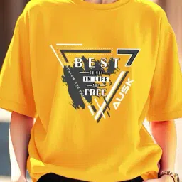 ausk Women Graphic Print Oversized Fit Round-Neck T-Shirt image 5