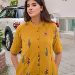 anni designer Women Floral Straight Kurta Set image 5
