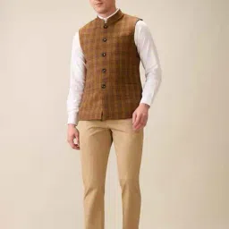 colorplus Men Checked Harrington Jacket image 5