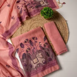 svaraa Women Self-design Unstitched Dress Material image 1