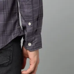 u.s. polo assn. Men Checked Regular Fit Shirt with Patch Pocket image 5