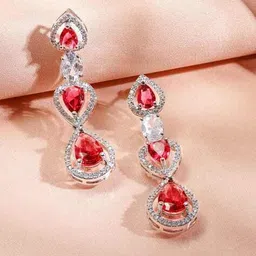 rubans Women Rhodium-Plated Multi-Stranded Necklace & Earrings Set image 5