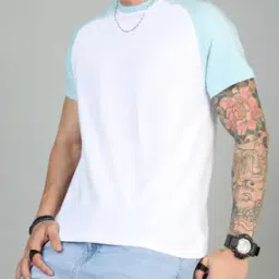 Shein Activewear Medium Length Raglan Sleeve Athletic Fit Crew Tshirt-image-1