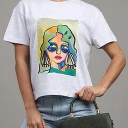 Shein Drop Shoulder Graphic Chest Print Crew Tshirt-picture-22