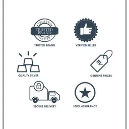 chera His & Her Pure Silver Couples Rings image 5