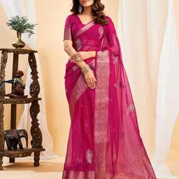 Women Satrani Silk Blend Saree-picture-34