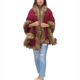 manra Woolen Fur Stole-picture-29