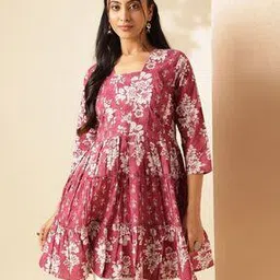 svaraa Women Floral Anarkali Tunic-picture-42